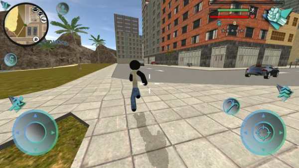 Stickman Boss Rope Hero Police Crime Simulator screenshot 3