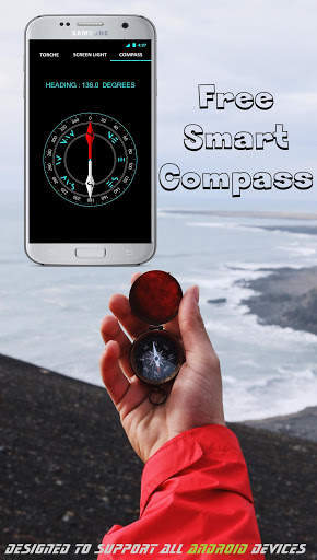Flashlight -LED Torch COMPASS screenshot 2