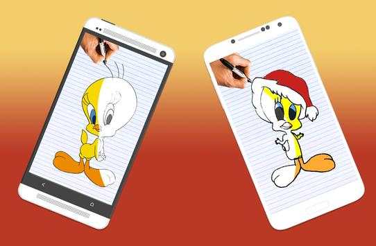 تعليم طريقة رسم تويتي تعليم الرسم للاطفال 2 تصوير الشاشة