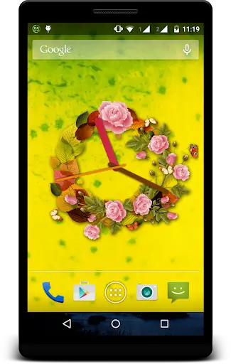Flower Clock Live Wallpaper screenshot 3