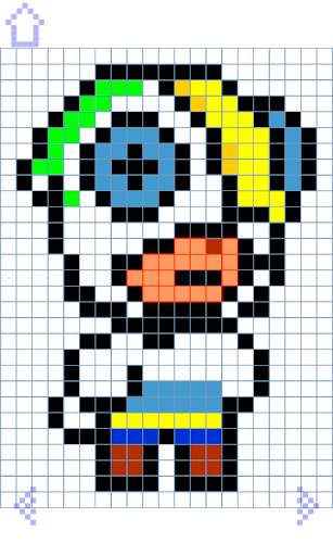 How to draw pixel characters drawing step by step screenshot 6