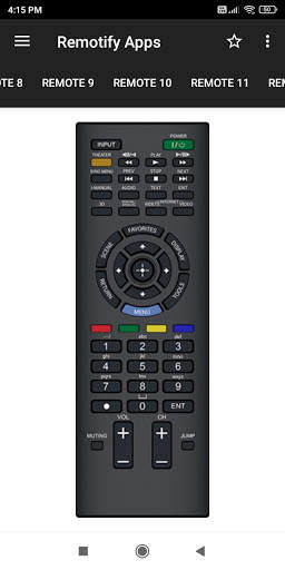 Remote Control for SONY TV 4 تصوير الشاشة