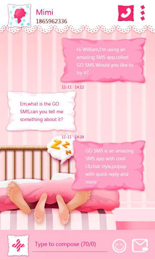 GO SMS GOODNIGHT THEME screenshot 2