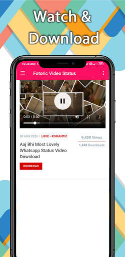Fotoric Video Status-Romantic Feeling Video Status screenshot 4