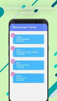 Home Messenger - Launcher with Messenger screenshot 3
