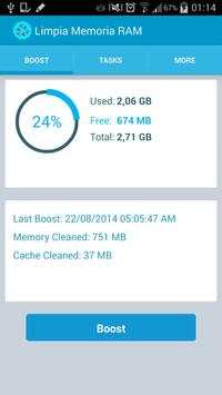 Clean RAM Memory screenshot 1