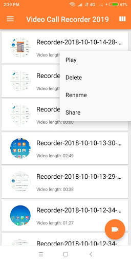 Video Call Recorder 2019 screenshot 6