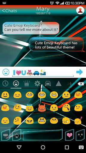 Dark Side Emoji Keyboard Theme स्क्रीनशॉट 2