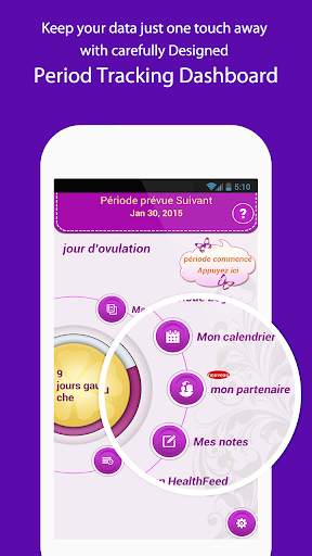 Mon Période Tracker/Calendrier screenshot 2