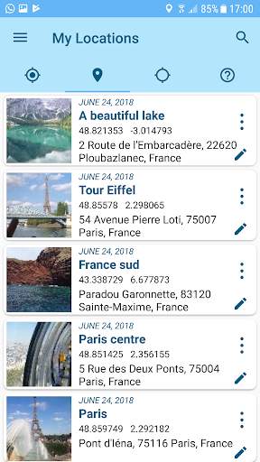 My Locations   : Maps  Street View Save Places screenshot 3