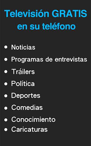 Gratis TV Programas / Noticias screenshot 1
