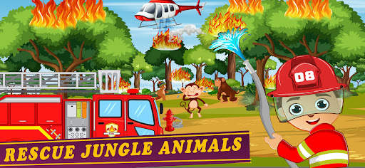 Firefighter Rescue Truck Games screenshot 1