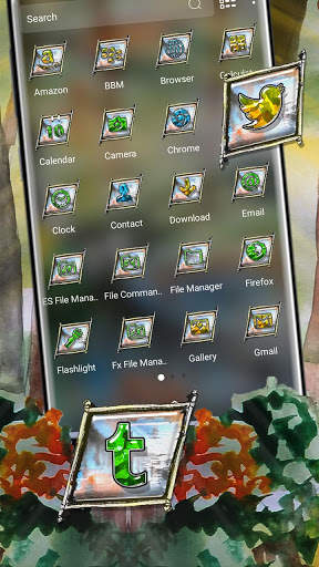 Garden Painting Launcher Theme screenshot 2