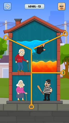 Rescue Granny- Home Pull Pin Puzzle screenshot 4