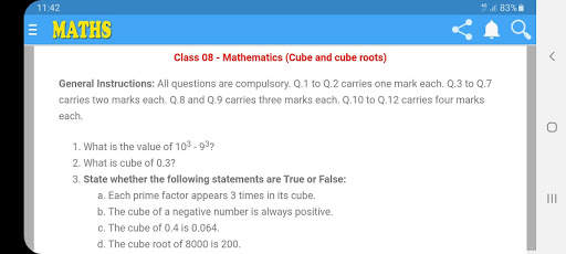 NCERT 8th Mathematics Notes And Q & A App screenshot 9