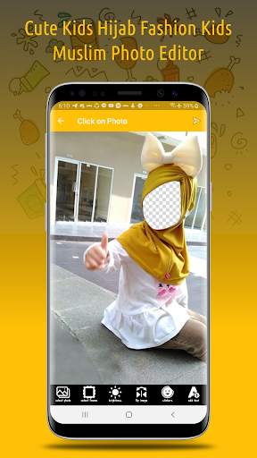 Cute Kids Hijab Fashion Kids Muslim Photo Editor 5 تصوير الشاشة