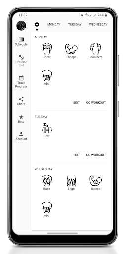 Gym Schedule screenshot 1