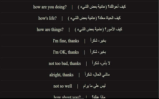 جمل انجليزية مهمة للمحادثة screenshot 6