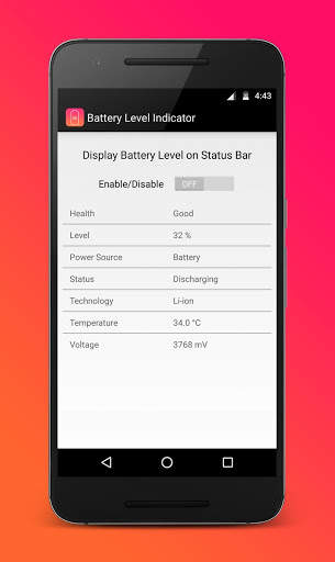 Battery Level Indicator 1 تصوير الشاشة