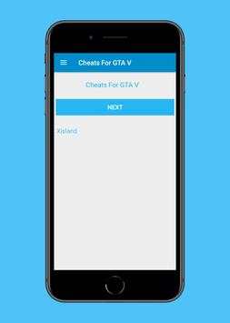 Cheats For GTA Five screenshot 1