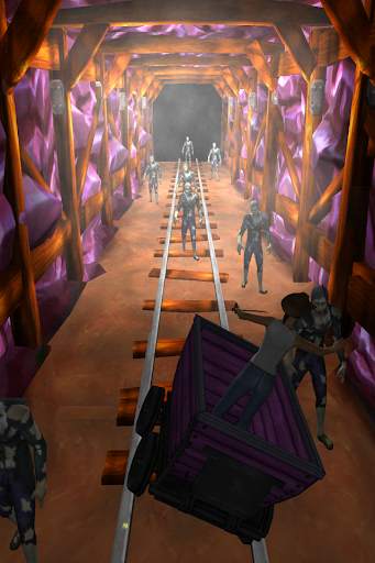 Zombie Minecart Rush screenshot 2