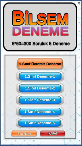 Bilsem Deneme Sınavları  1.sınıf screenshot 9