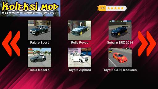 Koleksi Mod Bussid Mobil Mewah screenshot 5