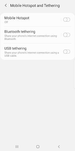 Tethering Settings Shortcut screenshot 2