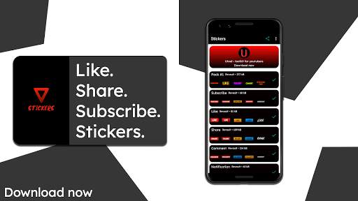 Like,Share,Subscribe Stickers for WhatsApp screenshot 1