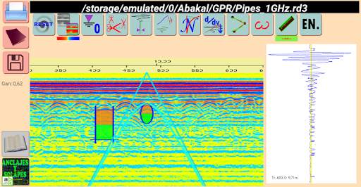 GPR. Análisis. Geo-radar. 5 تصوير الشاشة