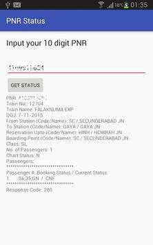 PNR Status screenshot 1