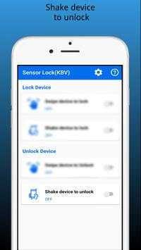 Shake to lock and shake to unlock mobile screen screenshot 5