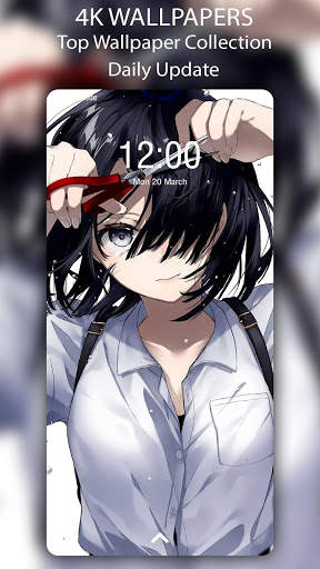 Anime Girl Live Wallpaper - Auto Change Wallpaper screenshot 5