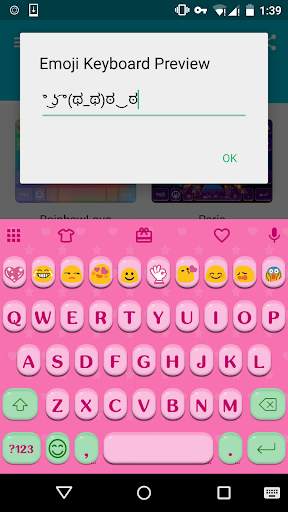 Cute Fonts - Emoji Keyboard screenshot 1