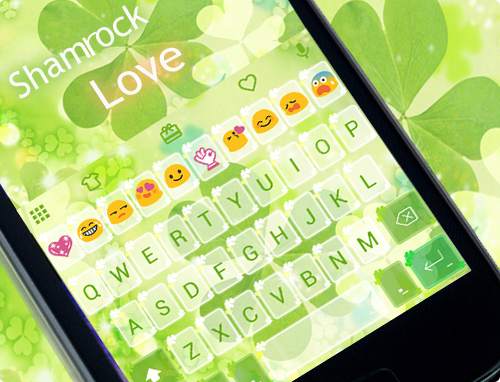 Shamrock Love Emoji Keyboard screenshot 5