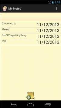 My Notes screenshot 3