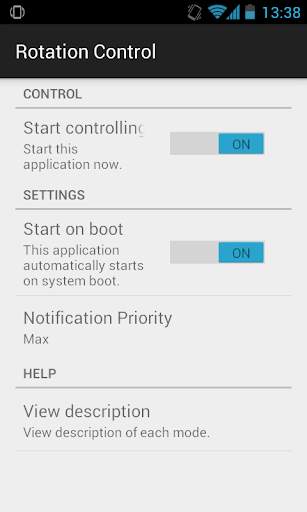 Rotation Control screenshot 2