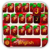 Realistic strawberry keyboard theme 10001001