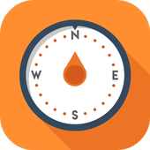 Compass: Digital compass and Direction أيقونة