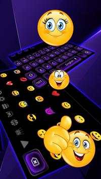 Cool Black Purple Keyboard Theme screenshot 3