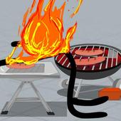Stickman Crime BBQ and Street icon
