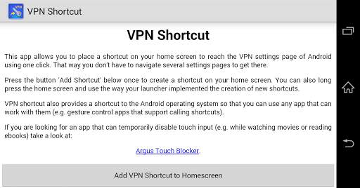 VPN Shortcut (free, no ads) screenshot 2