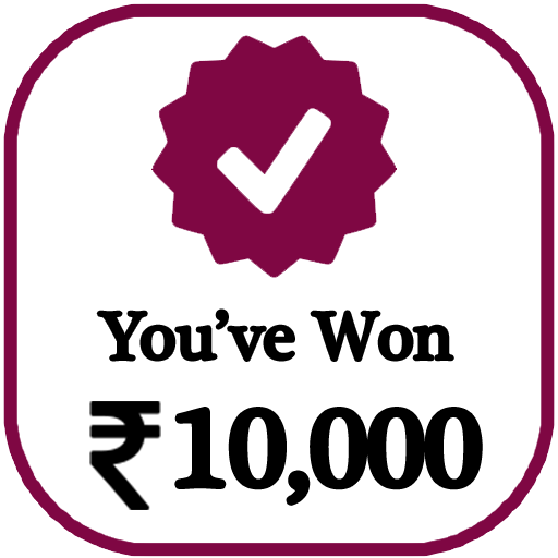 Scratch card to win cash icon