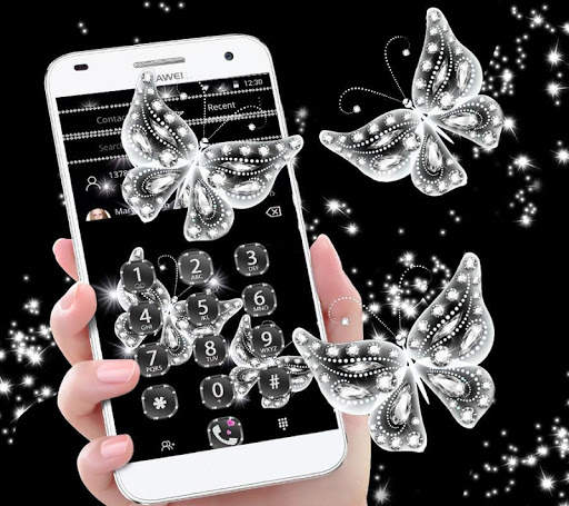 Diamond butterfly Theme स्क्रीनशॉट 2