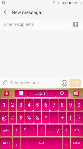 Pink Satin Keyboard screenshot 3