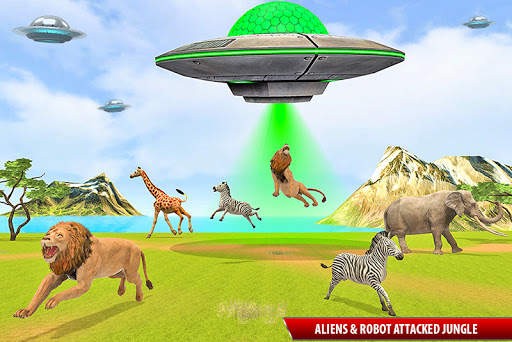 Grand Robot Superhero Animal Rescue: Alien Battle screenshot 2