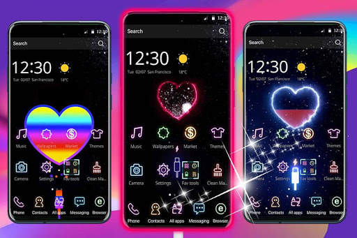 Charging Love 3D Live Theme screenshot 1