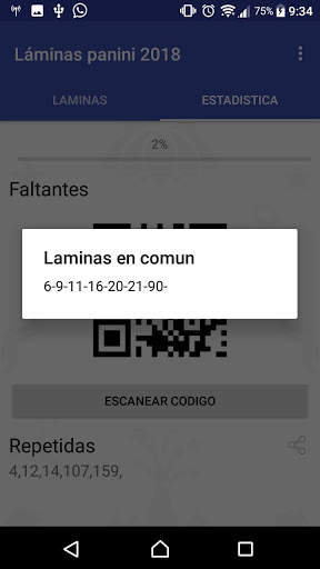 Láminas Panini 2018 screenshot 3