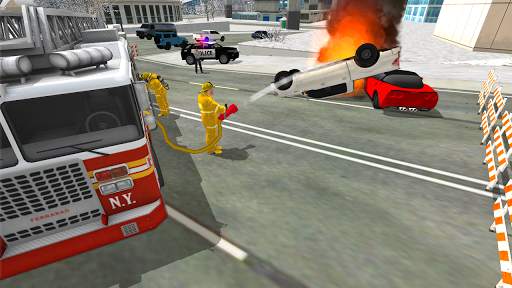 Fire Truck Rescue Simulator screenshot 2