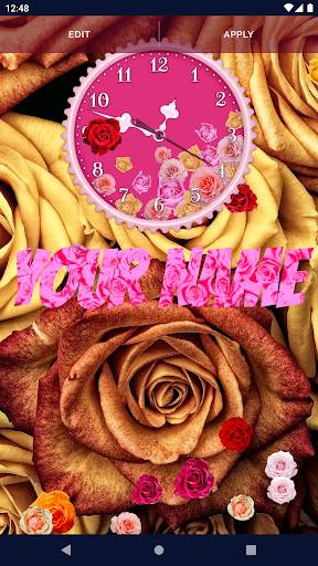 Rose Clock 4K Live Wallpaper screenshot 2
